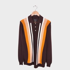 BEAMS PLUS Men's Brown Striped