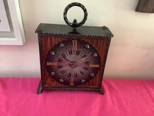 Rare Vintage Gothic Style Metal Kienzle Automatically Mantle Clock Working. Goth