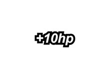 +10HP sticker/decal VAN CAMPER bumper joke VW CUSTOM T4 T5 T6 JDM