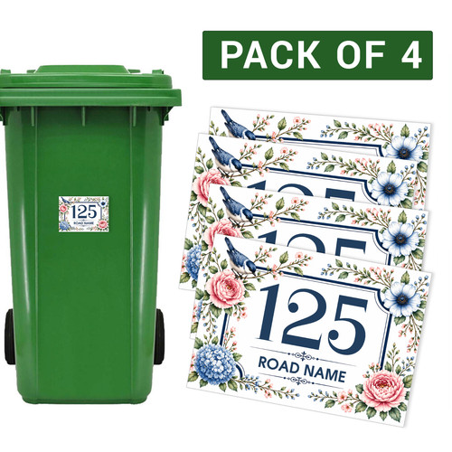 Wheelie bin stickers house - wheelie,