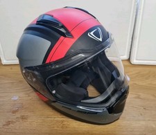 Vemar Zephir Motorcycle Touring Helmet Mars Matte Silver Red - XL 61-62 cm