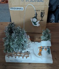 The Snowman Animated Flying Fibre Optic Scene Musical Raymond Briggs