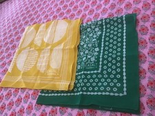 SEASALT Sailor Squares scarves Yellow & Green