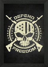 Defend Freedom USA Skull