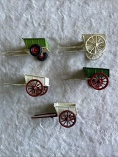 Vintage Britains Farm Carts x 5 Metal