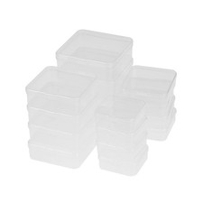 16 Pcs Snap Type Clear Plastic