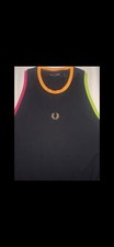 Fred Perry Racerback Tennis Dress UK Size 10 Black Brand New