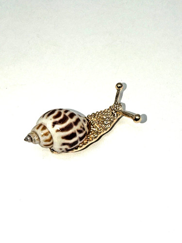 Snail brooch - snail,