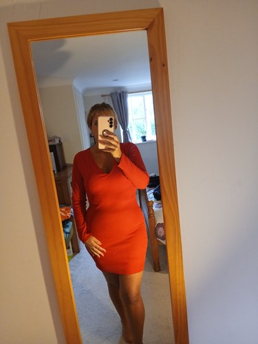 Red boohoo dress size - red, 14