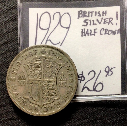 1929 british silver - british, half