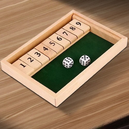 Number shut the box board - shut,