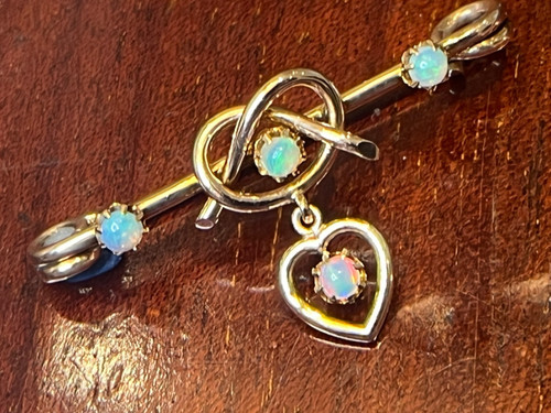 9ct gold victorian opal - victorian, lovers