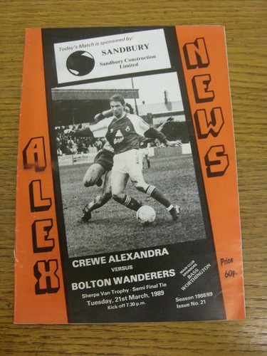1989 football league - 21/03/1989,