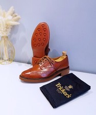 Tricker’s Bourton Derby Brogues Colour Marron Antique Size 10.5 NEW DAINITE SOLE