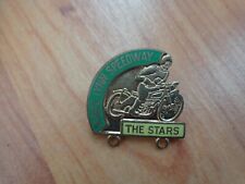 VINTAGE KINGS LYNN STARS SPEEDWAY GOLD RIDER ENAMEL BIKE REEVES PIN BADGE