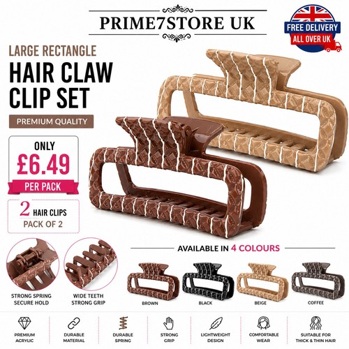 Large hair claw clips - hair,