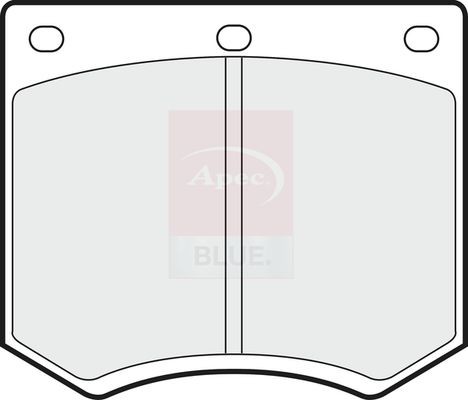 Brake pad set front fits - pad,