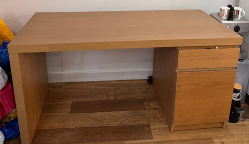 Ikea malm office desk oak - ikea,