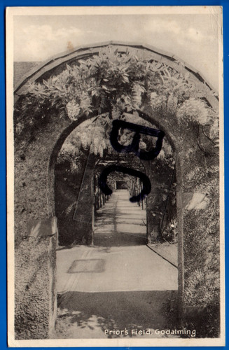 1957 postcard walkway priors - 1957,