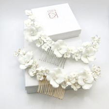 Large White Flower Bridal Hair