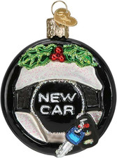 New Car Glass Blown Ornament