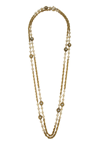 Chanel gold crystal - gold,