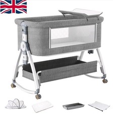 USED Baby Bedside Crib Sleeper Bassinet Safe Co-Sleeping Storage Bag Easy 