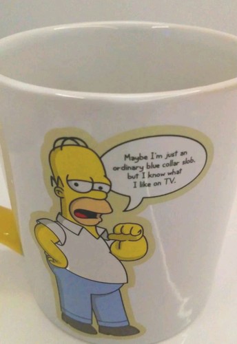 Vintage homer simpson mug tv - vintage,