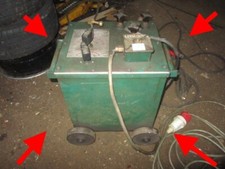 OXFORD RT 180W OIL IMMERSED ARC WELDER ENGLAND 5 PIN 415V 440V 230V CABLE TORCH