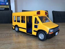 Playmobil Yellow School Bus 5940 Working Flashing Lights