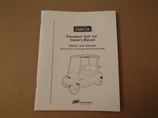 2008 - 2010 Club Car Precedent Electric & Gasoline Golf Cart Owner's Manual