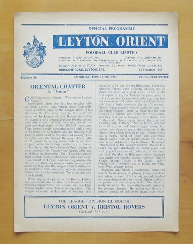 Leyton orient bristol rovers - leyton,