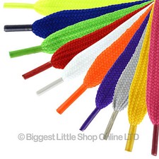 1 New Pair Skater Punk Emo PLAIN Shoe Laces Trainers Sneakers Tennis Shoes