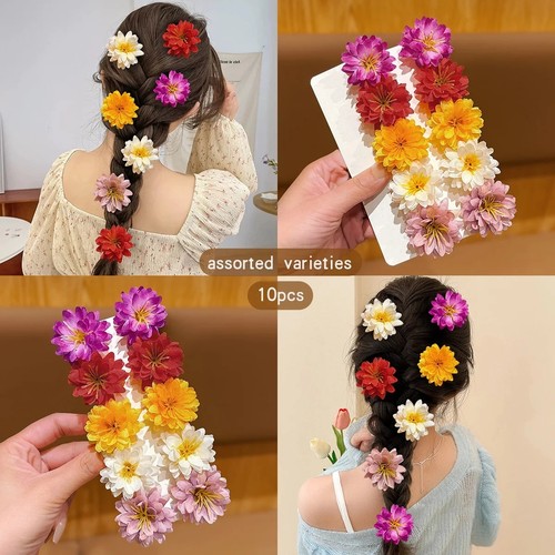 Hair clips 10pcs colorful - hair,