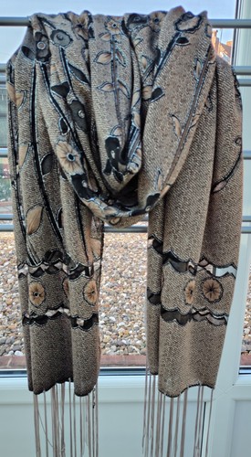 Vintage shawl with long - shawl,