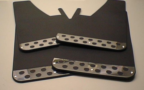 Black rally mud flaps splash - black,