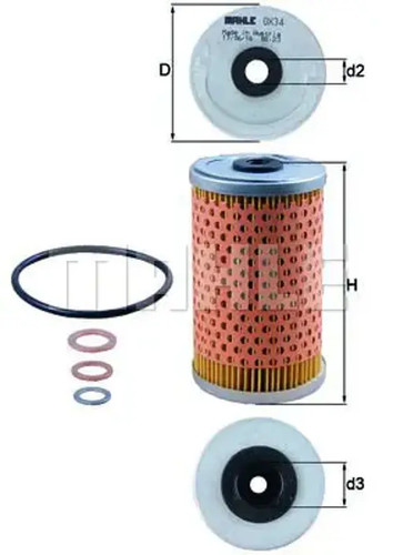 Oil filter insert - filter, ox