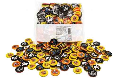 Halloween chocolate coins milk - coins,