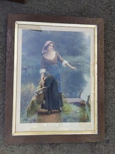 Original Pears Print Chromolithograph In Oak Frame Dimensions 56.6 Cm By 44.2 Cm