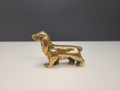 Vintage brass cocker spaniel - brass,