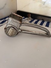 Vintage Made in France Wood or Bakelite Handle Cheese Grater Mid-Century  Mouli