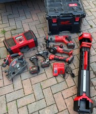Milwaukee M18 FUEL FID3 + FPD3+CS55+BMT+CHD+CAG115XPDB+SAL2+RADIO BATTS+CHARGER