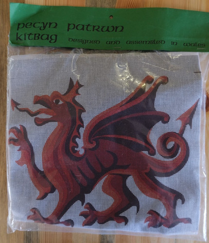 Welsh dragon tapestry kit - welsh,