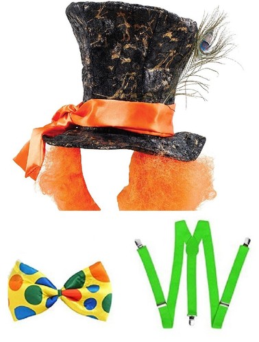 Mad hatter costume hat orange - hat,