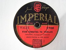 JACK PAYNE - CHOOSE ANY ONE OF TWENTY-FIVE 78 rpm discs