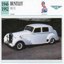 1946-1952 BENTLEY Mk.VI Classic Car Photograph / Information Maxi Card