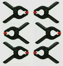6x2"MINI SPRING CLAMPS PLASTIC ART CRAFT GRIP JAW 5cm DIY MODEL MAKING MICRO