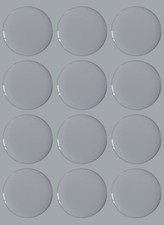 1.5 inch 60pcs Clear Round