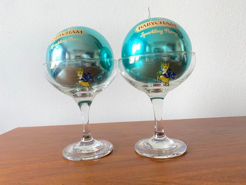 Pair babycham coupe - of,
