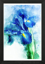 Underwater Iris Framed Wall